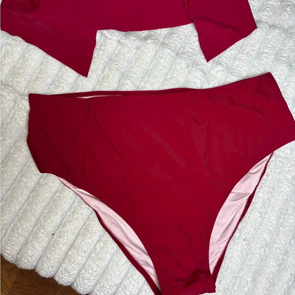 Chic Maroon Women's Swim Bikini